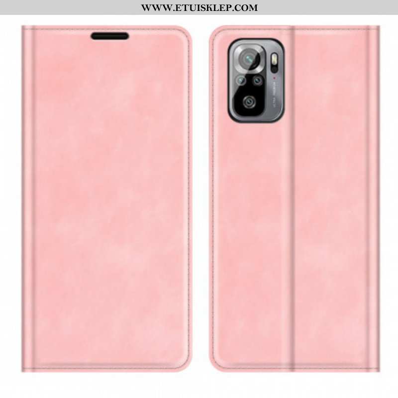 Etui Na Telefon do Xiaomi Redmi Note 10 / 10S Etui Folio Dotyk Skóry